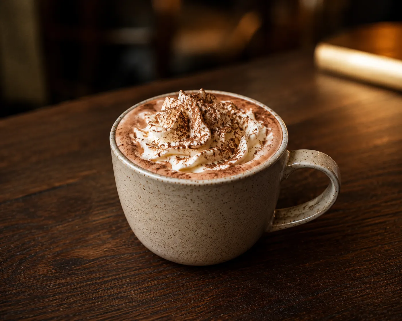 Chocolat chaud servi chez Le Petit Bougiote